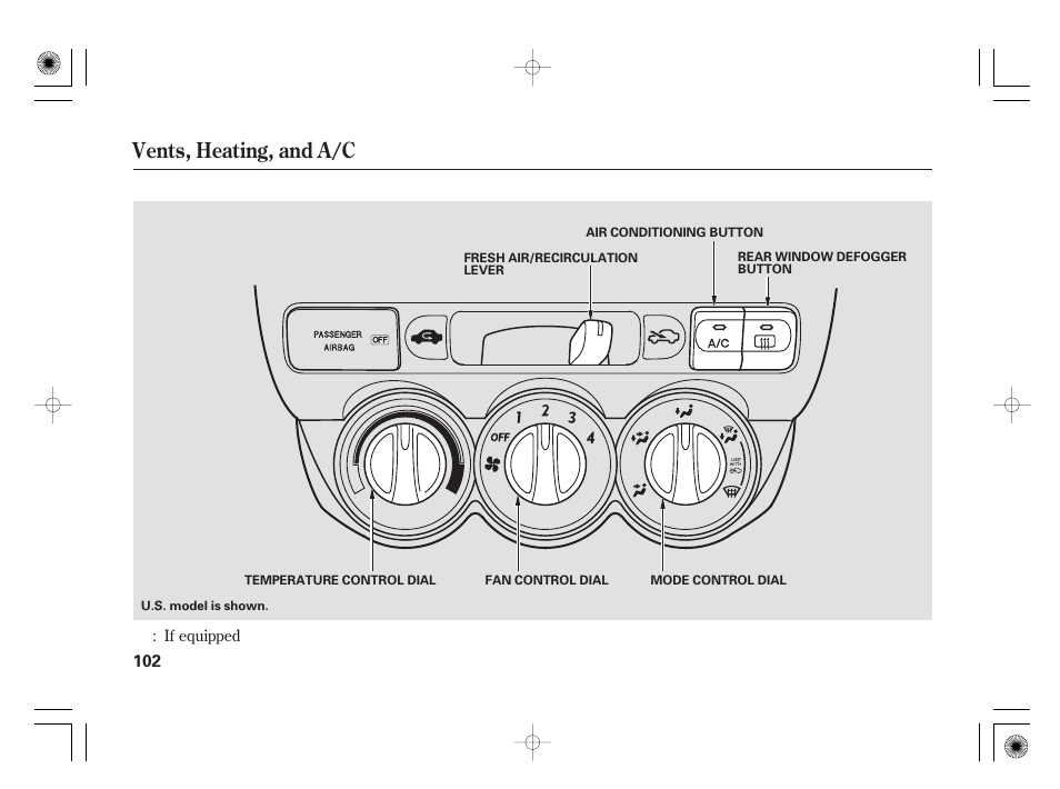 Vents, heating, and a/c | HONDA 31SAA610 User Manual | Page 108 / 282