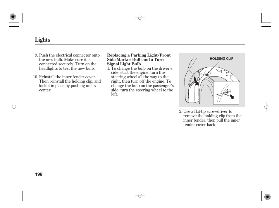 Lights | HONDA 31SAA610 User Manual | Page 204 / 282