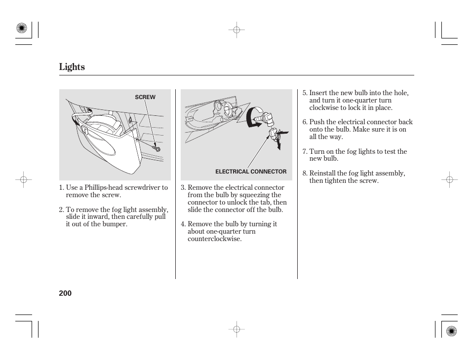 Lights | HONDA 31SAA610 User Manual | Page 206 / 282