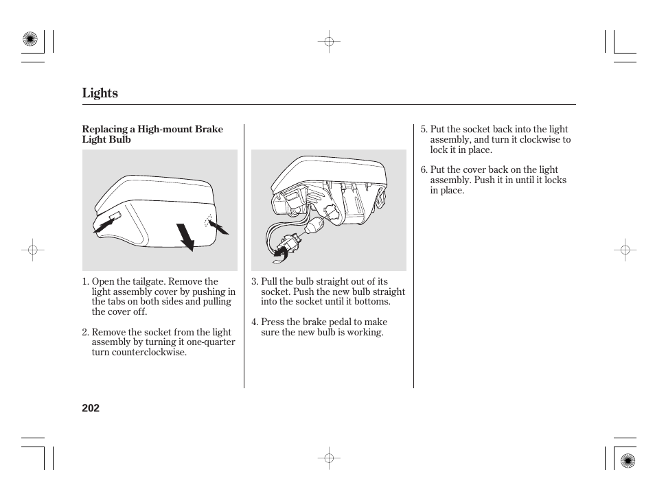 Lights | HONDA 31SAA610 User Manual | Page 208 / 282