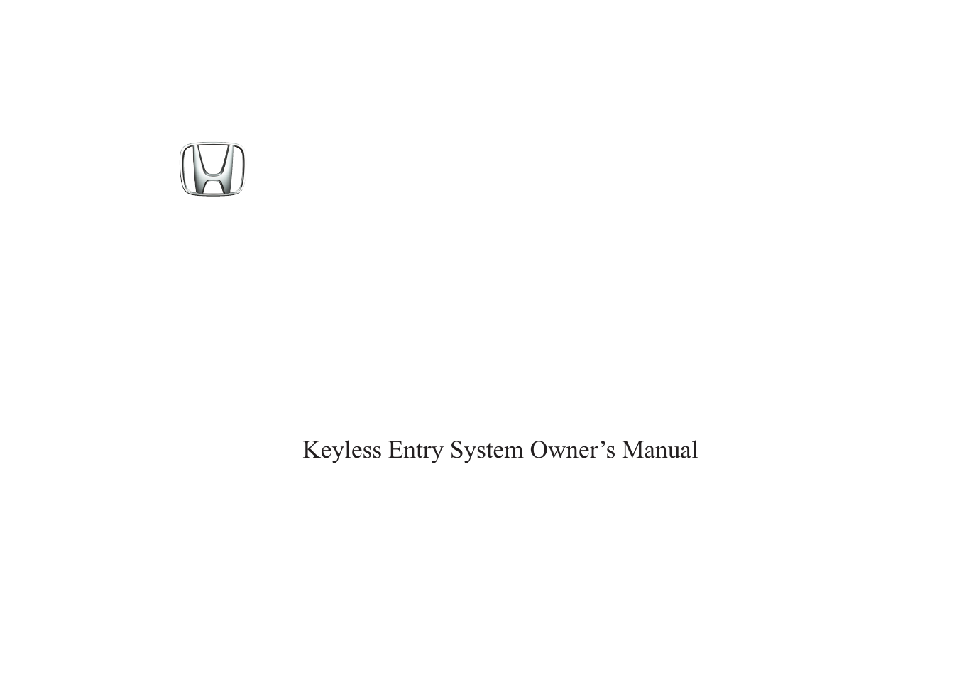 HONDA 8E65-SCV-1000-81 User Manual | 13 pages