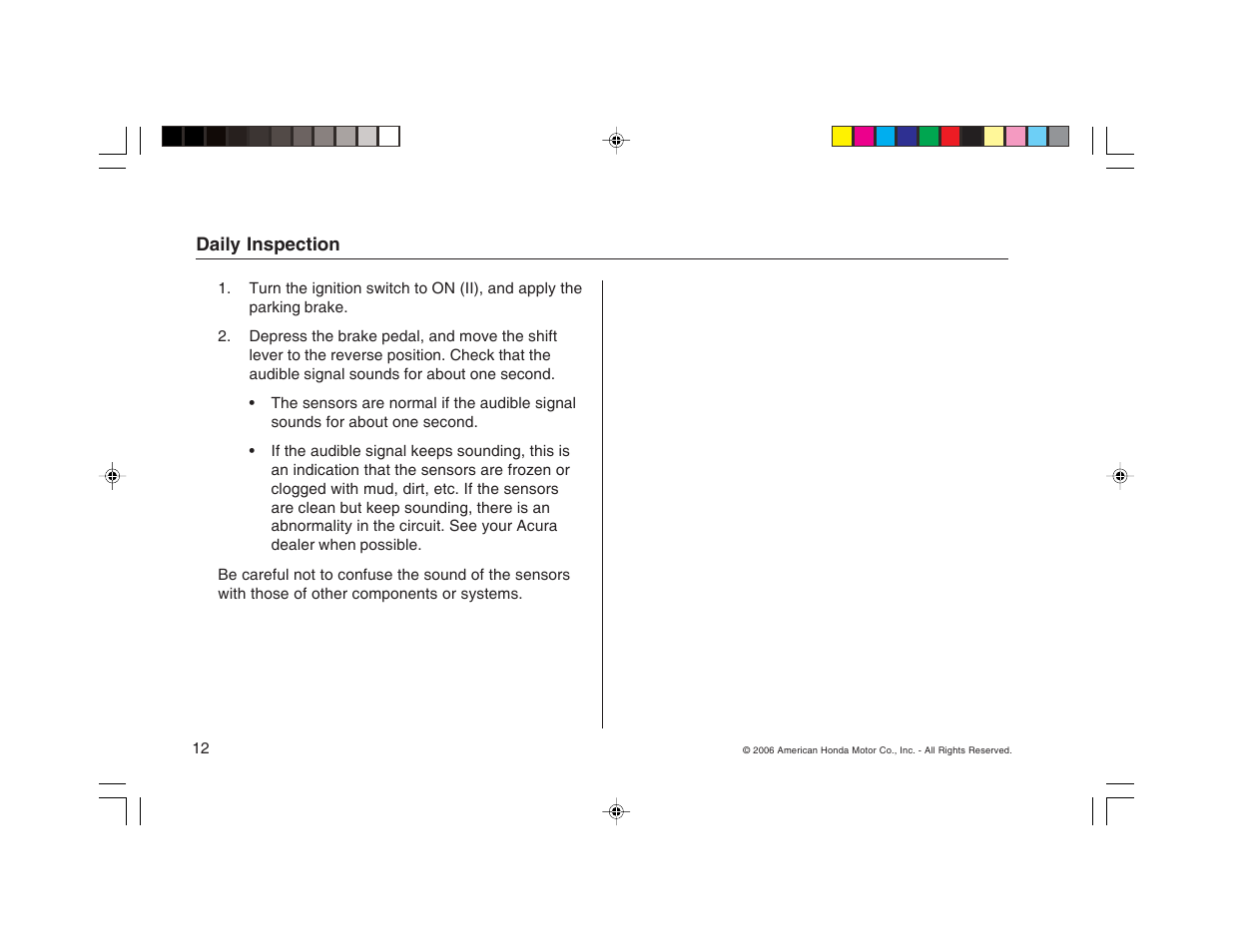 HONDA RDX User Manual | Page 12 / 16