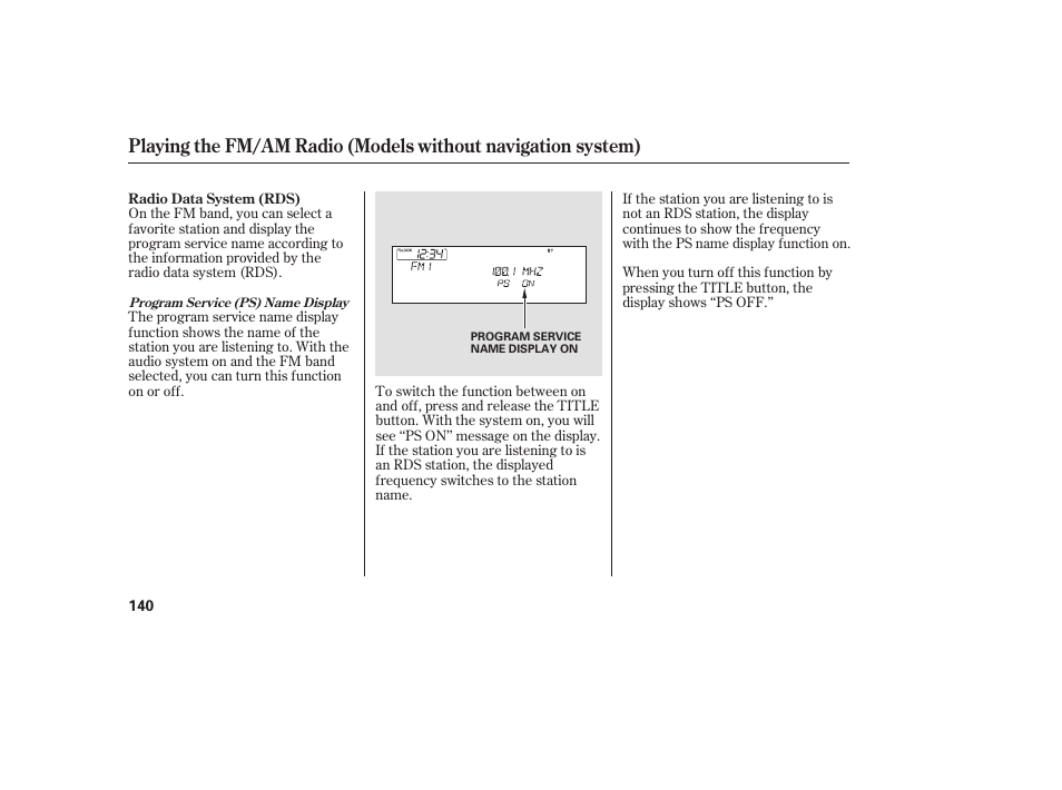 HONDA 00X31-TE0-6000 User Manual | Page 146 / 414