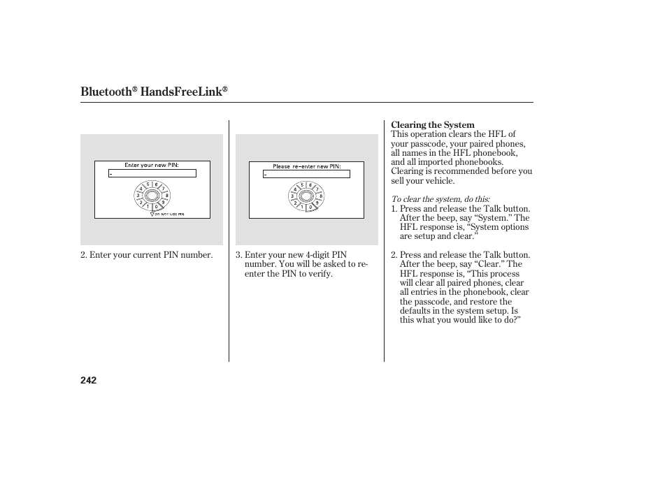 Bluetooth handsfreelink | HONDA 00X31-TE0-6000 User Manual | Page 248 / 414