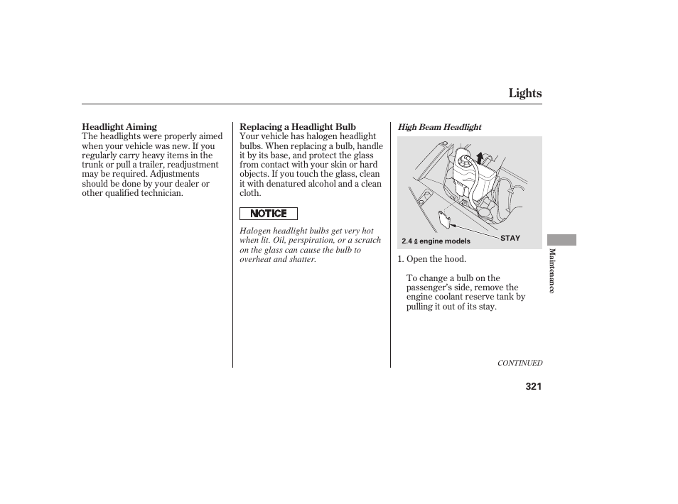 Lights | HONDA 00X31-TE0-6000 User Manual | Page 327 / 414