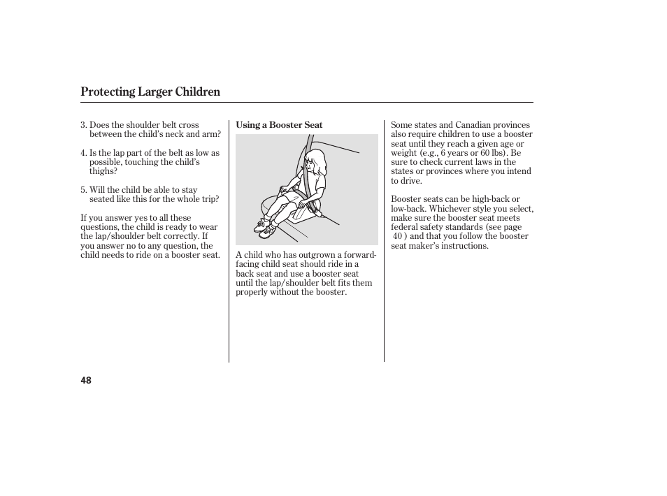 Protecting larger children | HONDA 00X31-TE0-6000 User Manual | Page 54 / 414