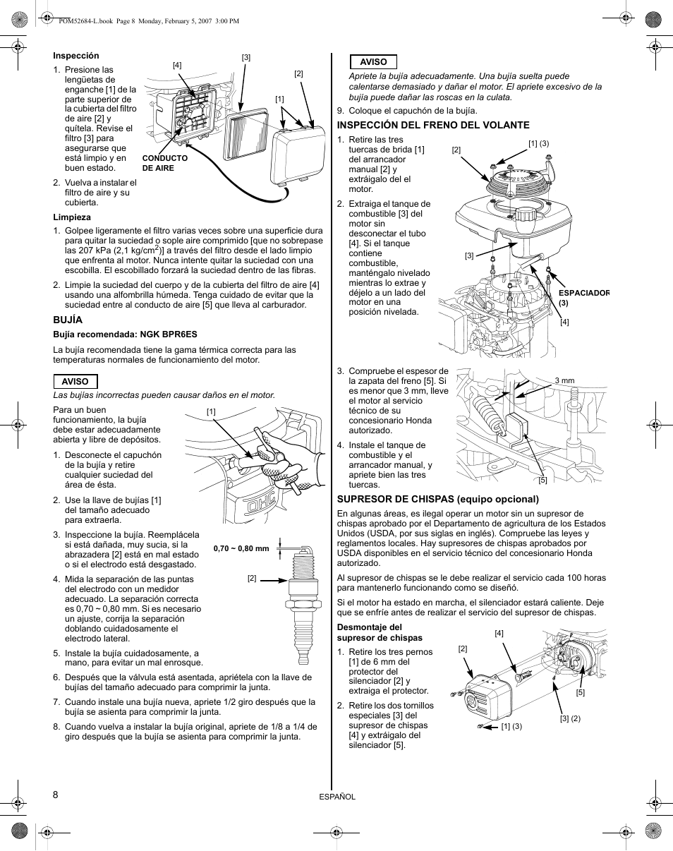 HONDA GCV190 User Manual | Page 40 / 48