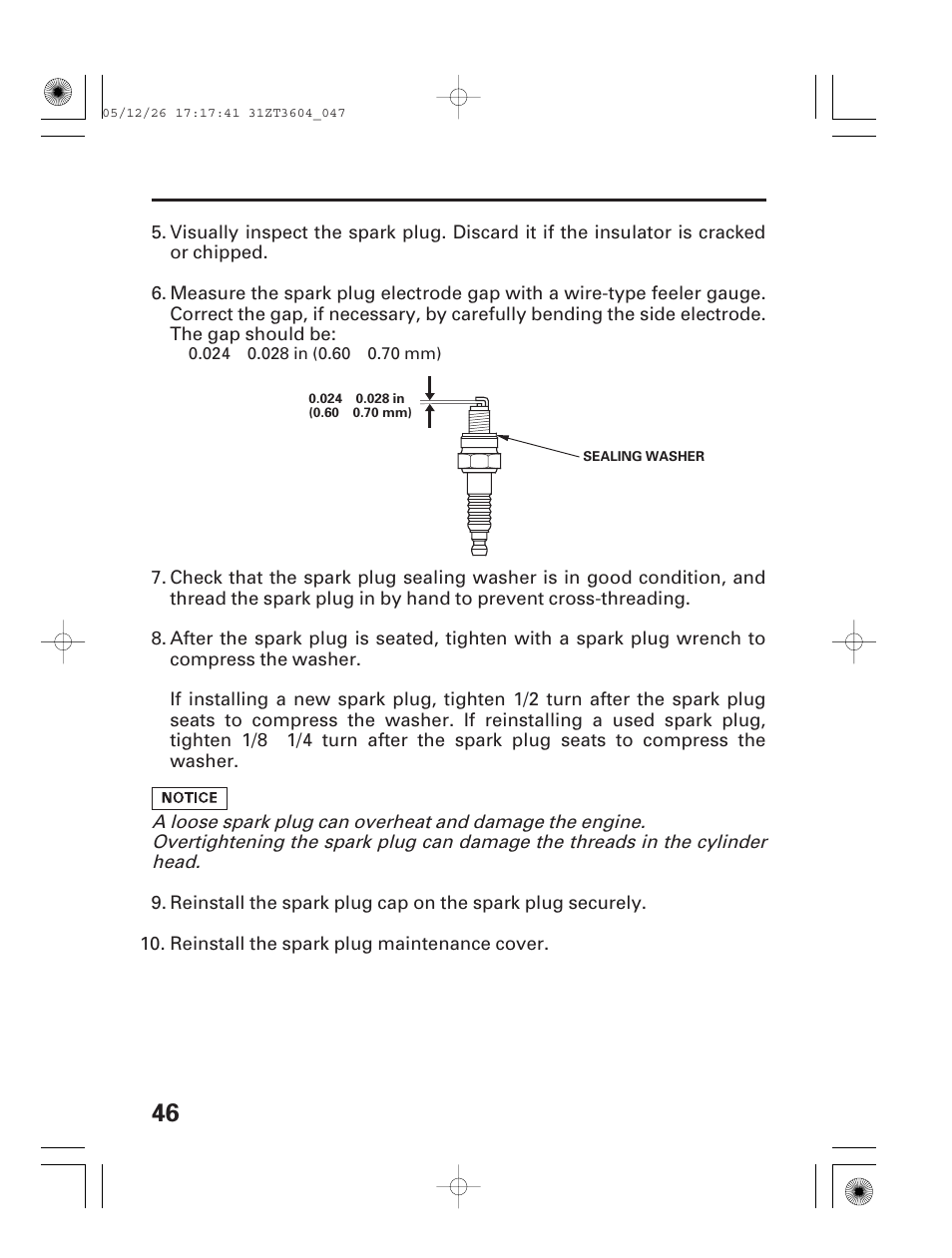 HONDA EU1000i User Manual | Page 48 / 71