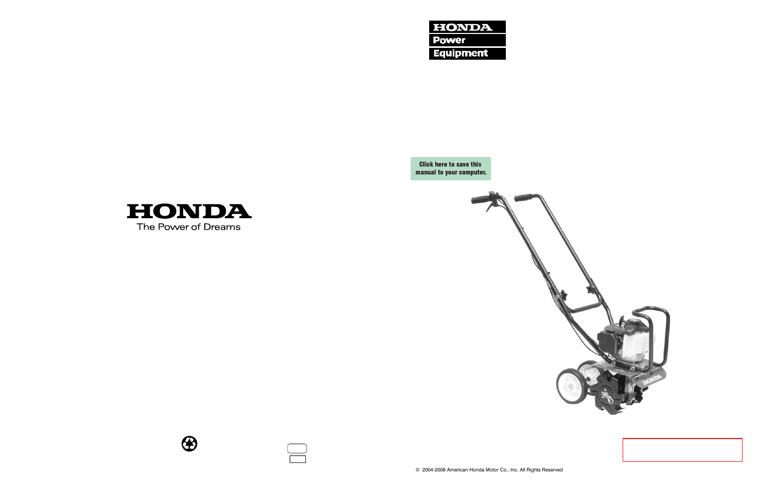 HONDA FG110 User Manual | 48 pages