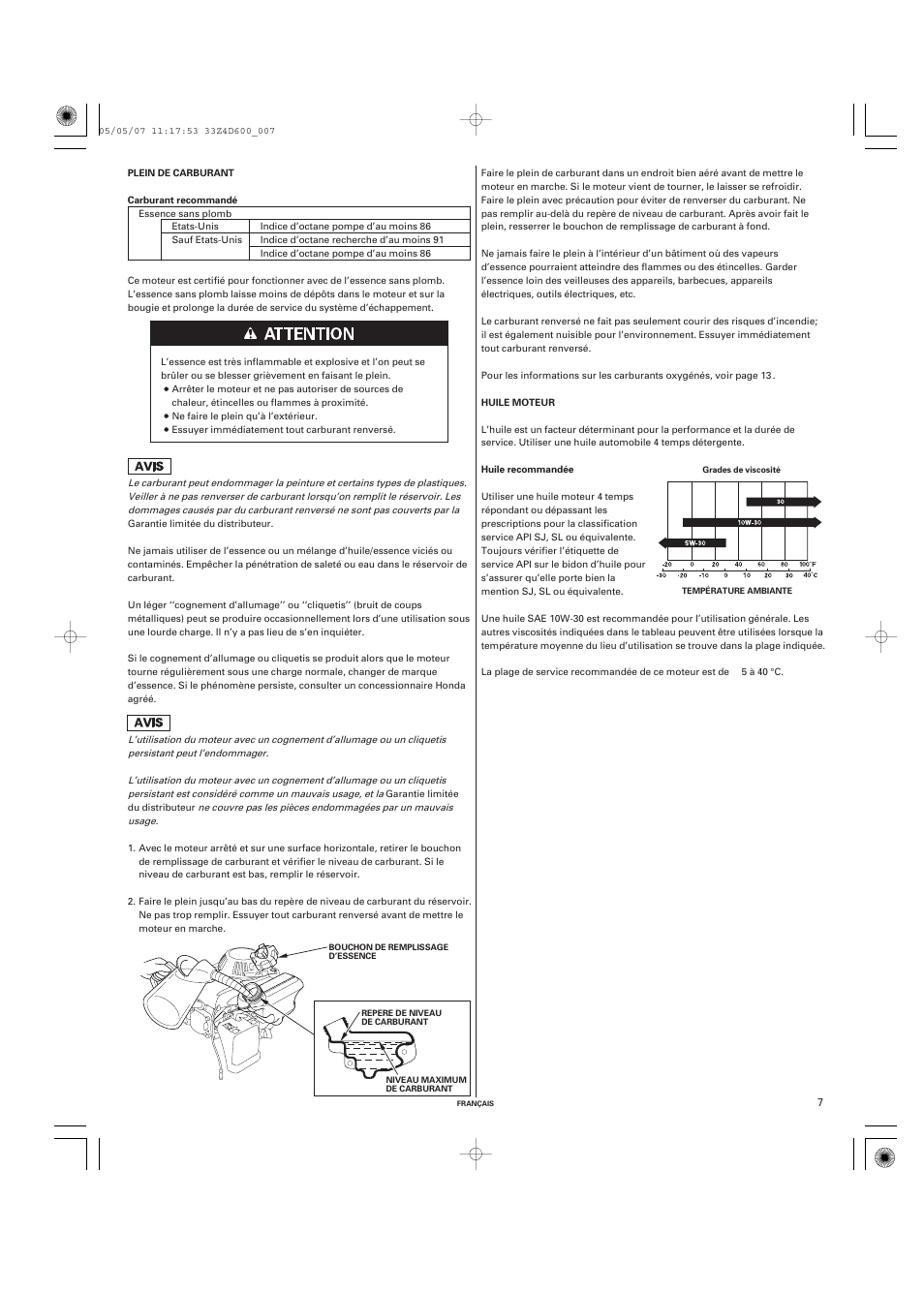 HONDA GXV50 User Manual | Page 23 / 48