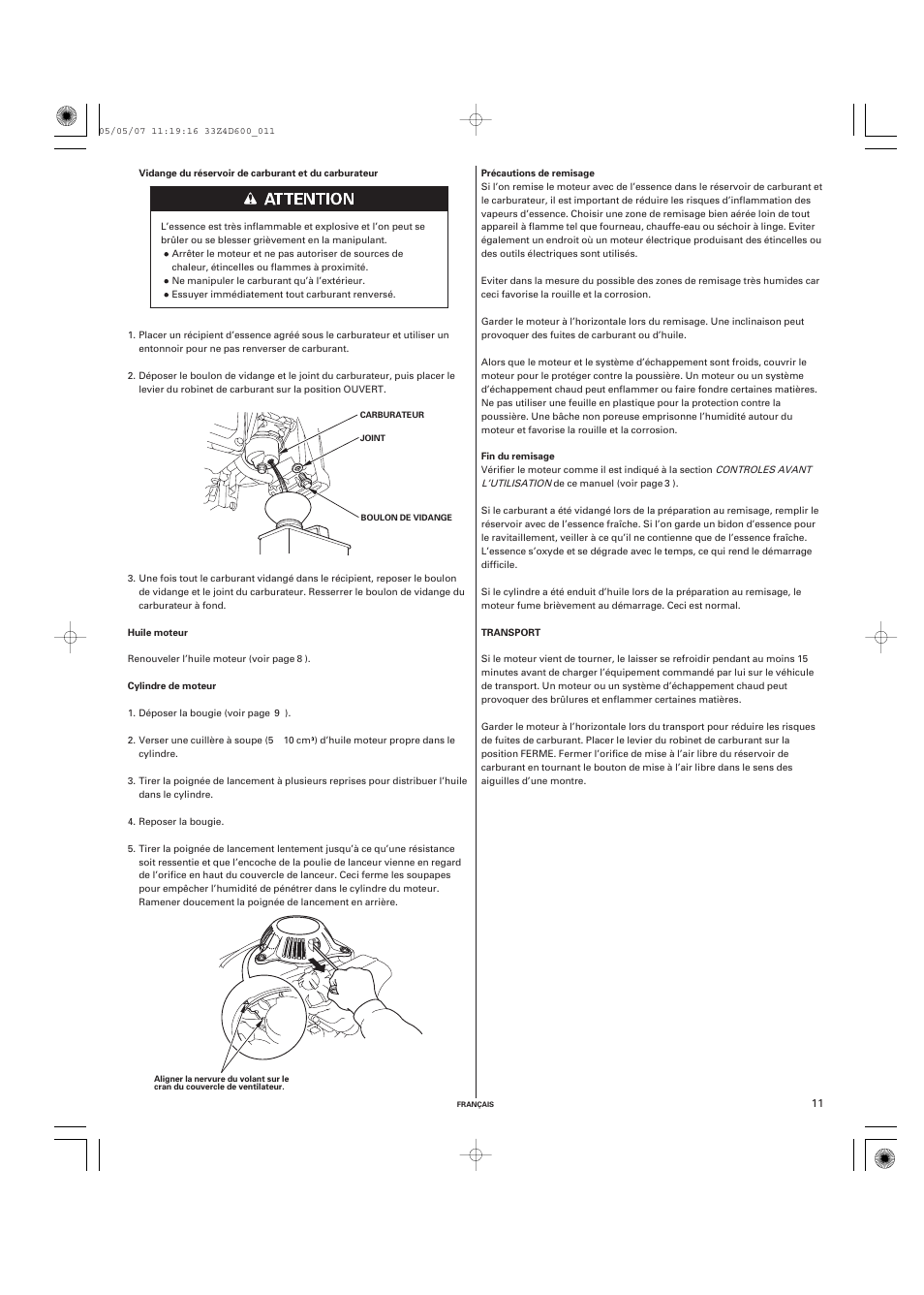 HONDA GXV50 User Manual | Page 27 / 48