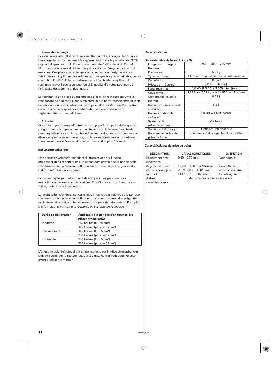 HONDA GXV50 User Manual | Page 30 / 48