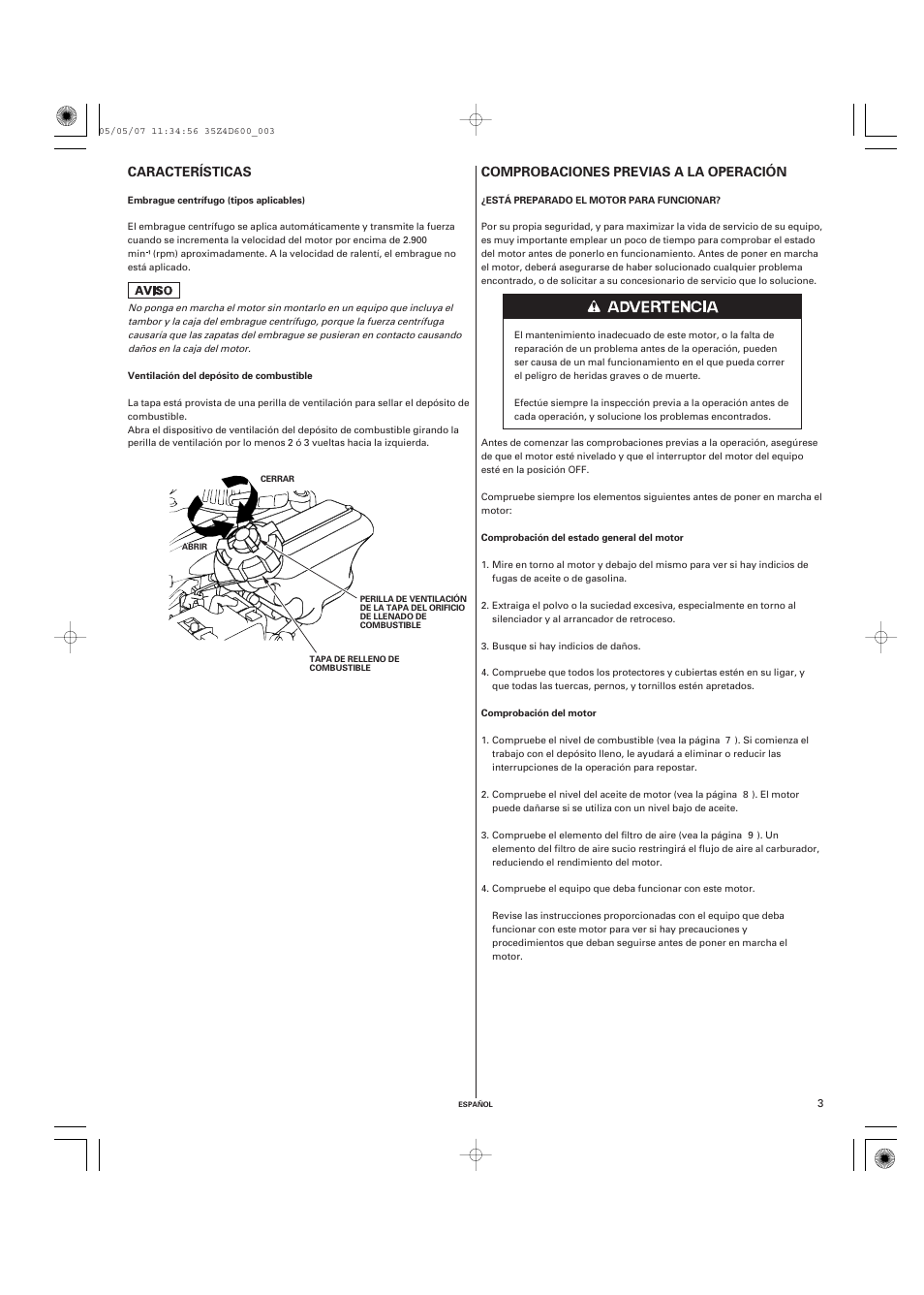 HONDA GXV50 User Manual | Page 35 / 48