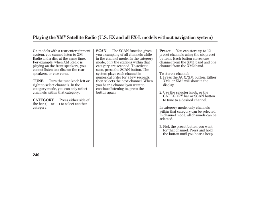 HONDA 2008 Odyssey User Manual | Page 246 / 526