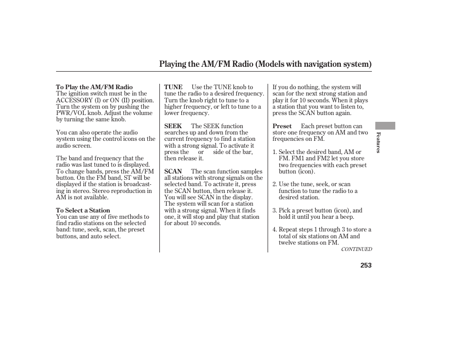 HONDA 2008 Odyssey User Manual | Page 259 / 526