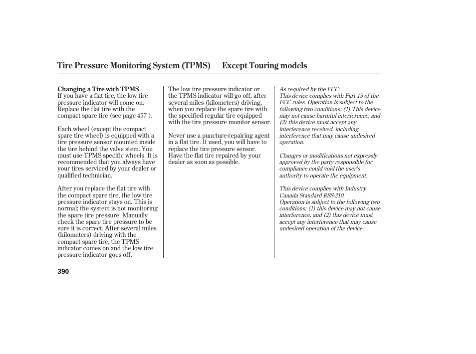 HONDA 2008 Odyssey User Manual | Page 396 / 526