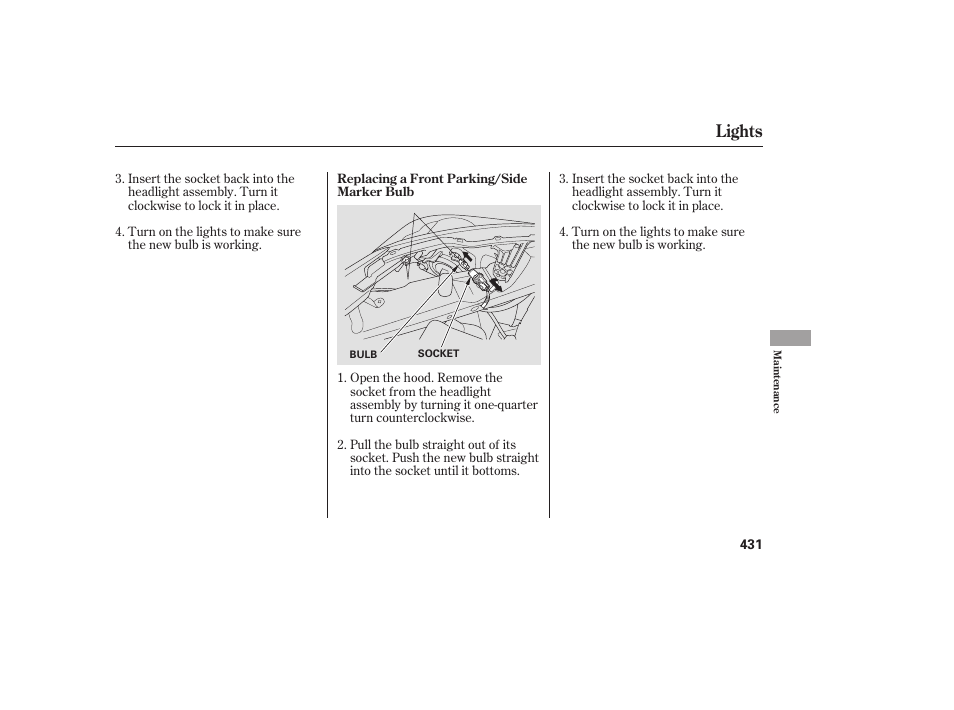 Lights | HONDA 2008 Odyssey User Manual | Page 437 / 526