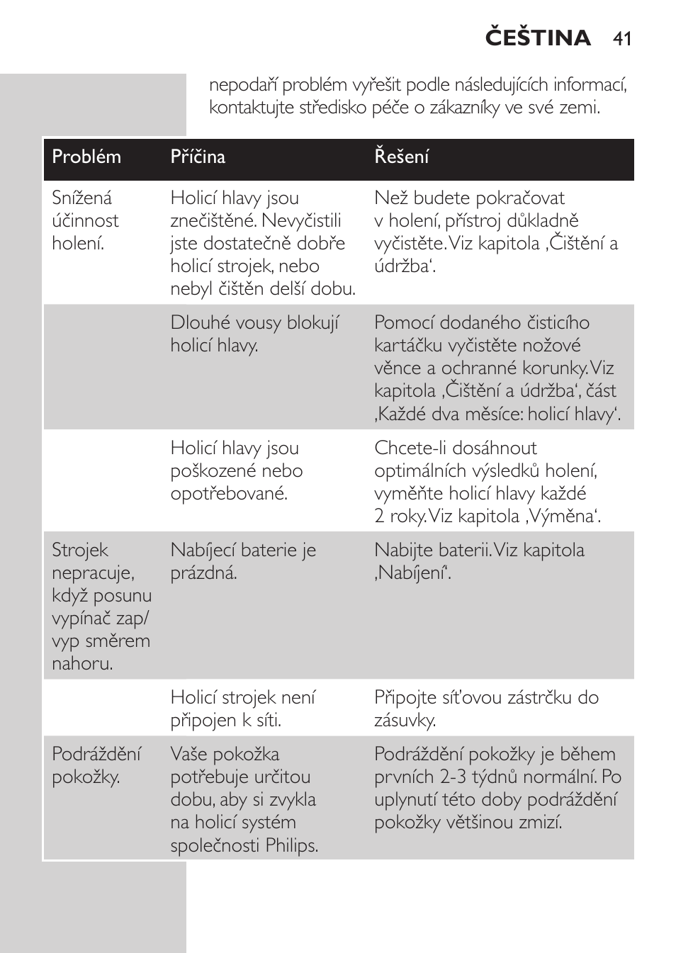 Ochrana životního prostředí, Vyjmutí akumulátoru | Philips HQ 6990 User Manual | Page 41 / 206