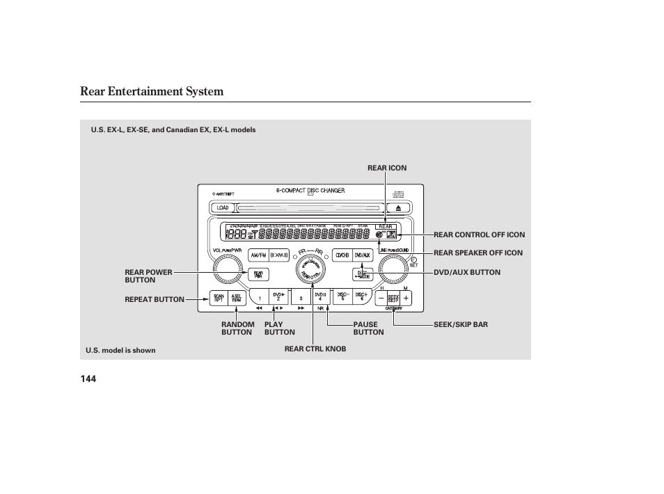 Rear entertainment system | HONDA 00X31-S9V-6502 User Manual | Page 150 / 330