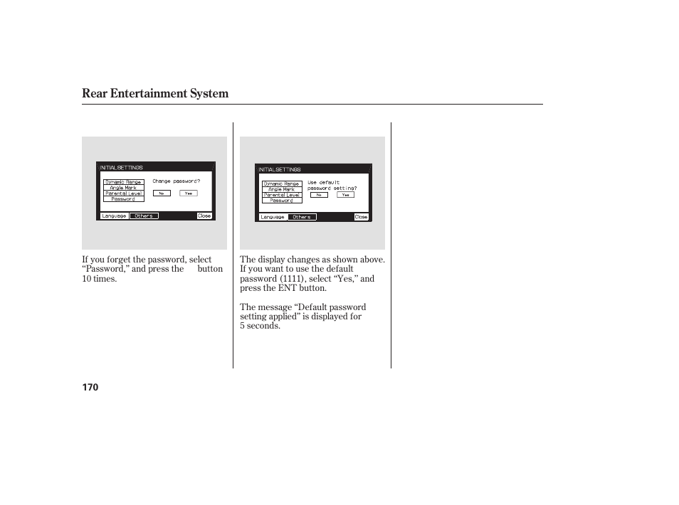 Rear entertainment system | HONDA 00X31-S9V-6502 User Manual | Page 176 / 330