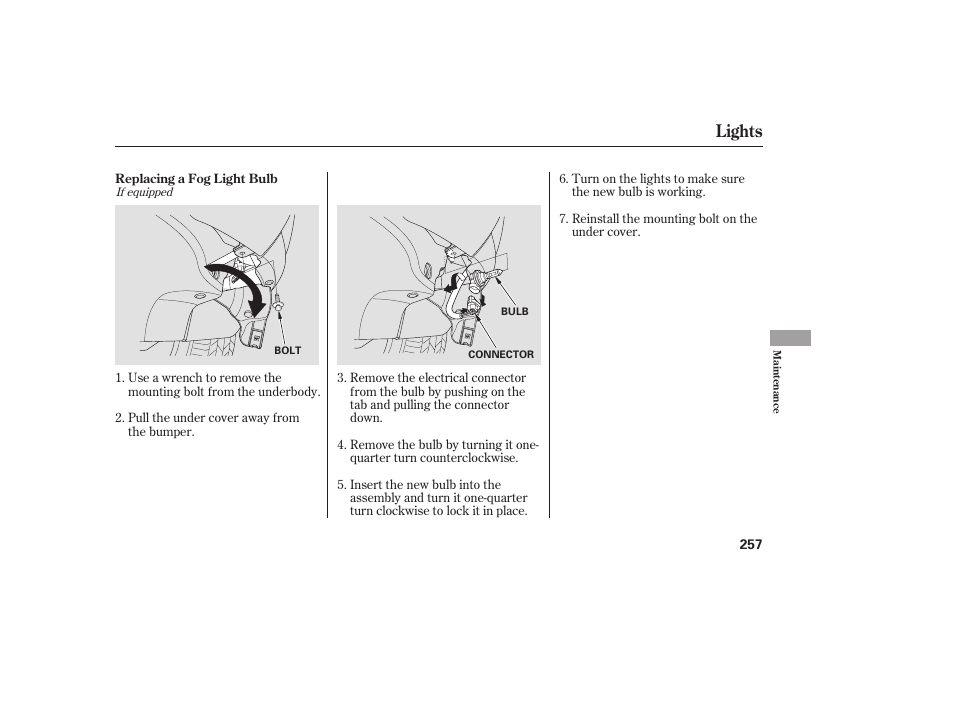 Lights | HONDA 00X31-S9V-6502 User Manual | Page 263 / 330