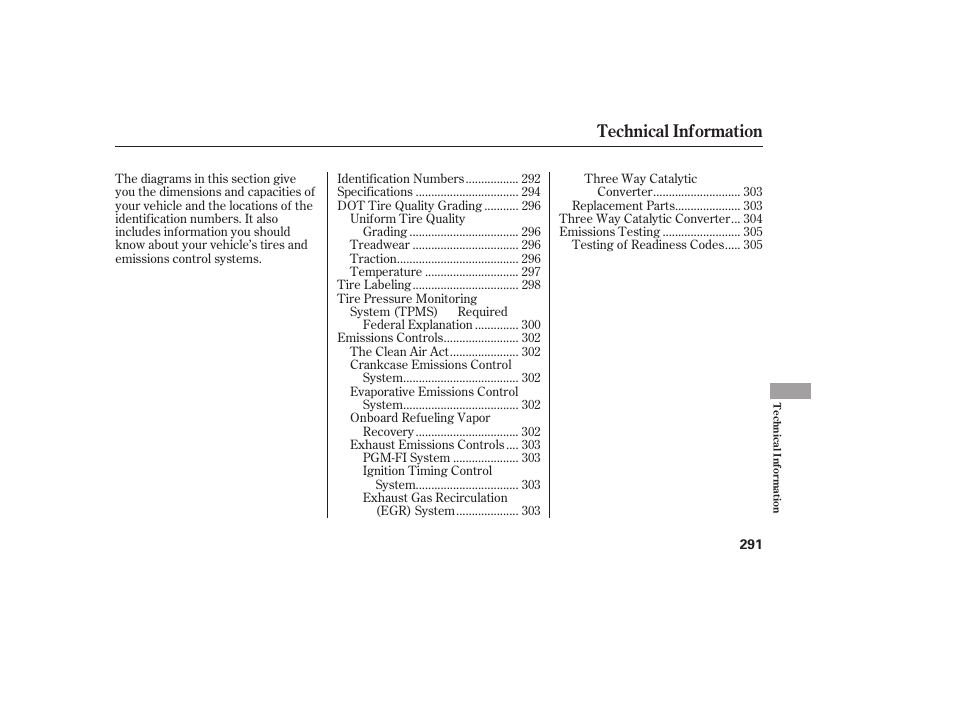 Technical information | HONDA 00X31-S9V-6502 User Manual | Page 297 / 330