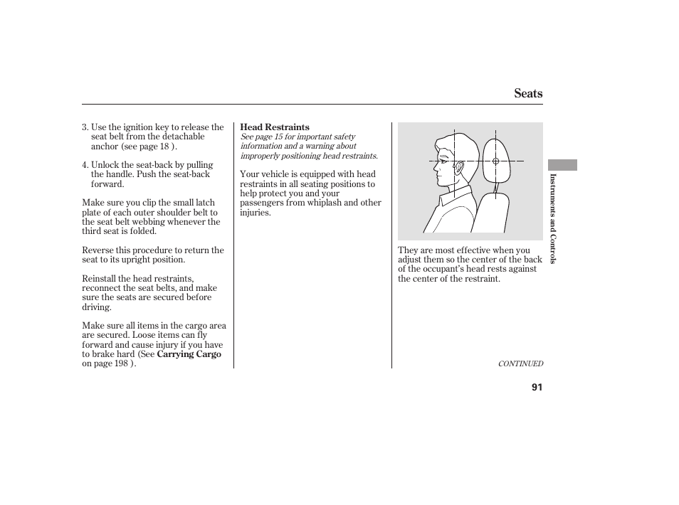 Seats | HONDA 00X31-S9V-6502 User Manual | Page 97 / 330