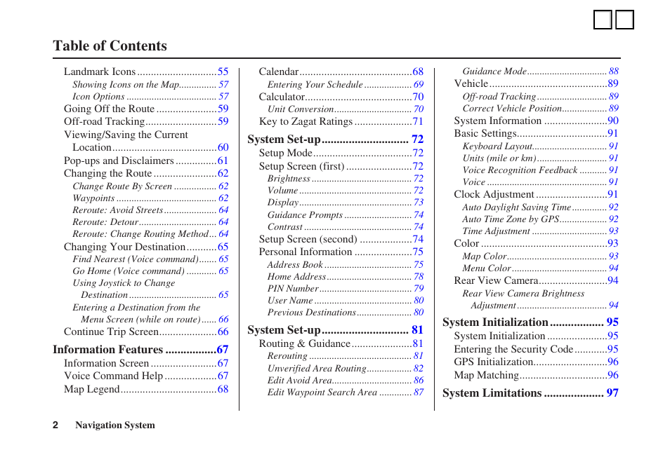 HONDA 2007 Odyssey User Manual | Page 2 / 3