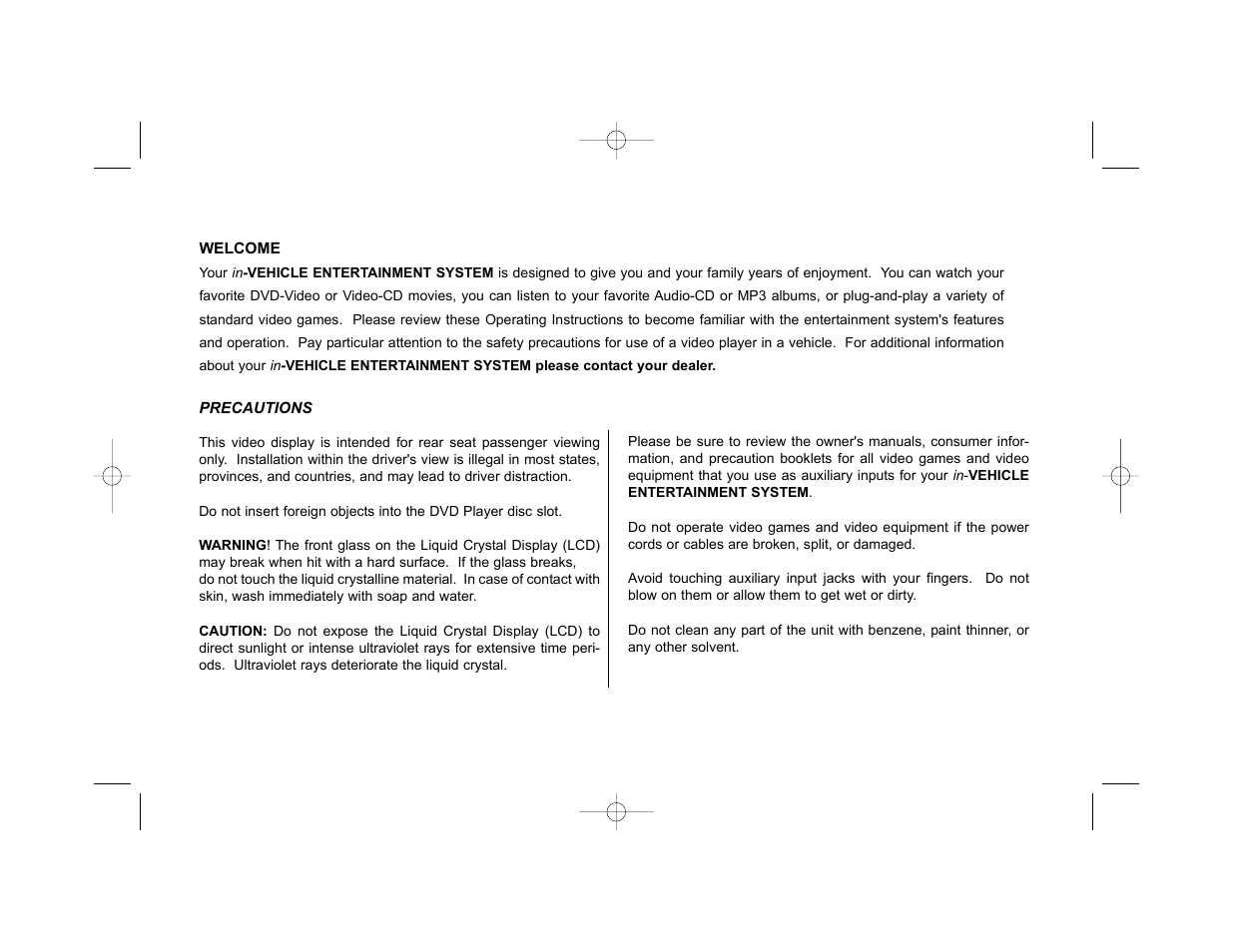 HONDA Vehicle Entertainment System User Manual | Page 2 / 32