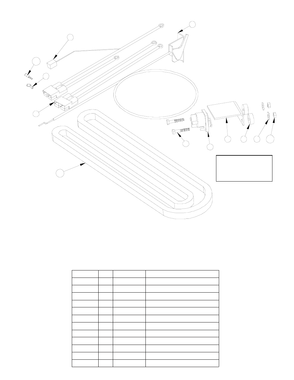 Wiring & cable assembly parts list | HONDA Quicksilver 54 User Manual | Page 22 / 23