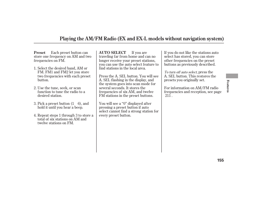 HONDA 2008 User Manual | Page 161 / 374