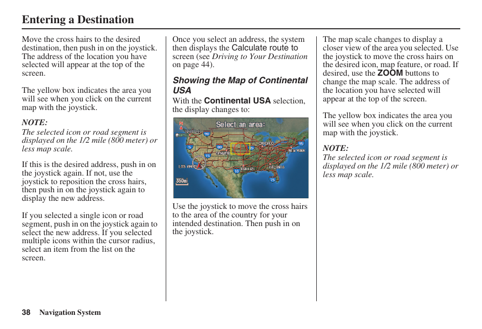 Entering a destination | HONDA 2008 Civic Navigation User Manual | Page 39 / 145