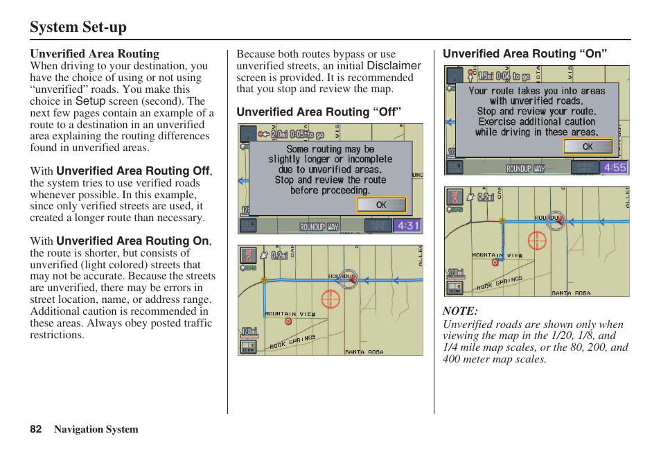 System set-up | HONDA 2008 Civic Navigation User Manual | Page 83 / 145