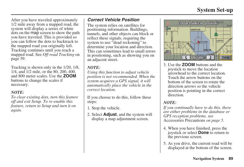 System set-up | HONDA 2008 Civic Navigation User Manual | Page 90 / 145