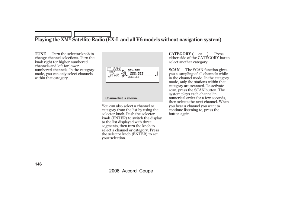 HONDA 2008 Accord Coupe User Manual | Page 149 / 412