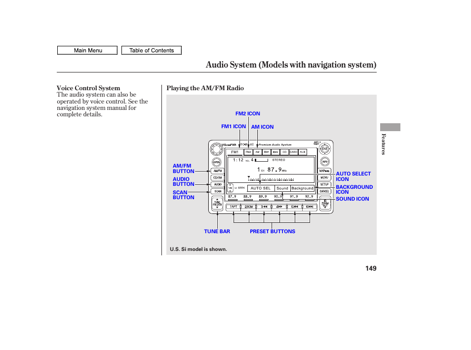 Audio system (models with navigation system) | HONDA 2010 Civic Sedan User Manual | Page 152 / 387