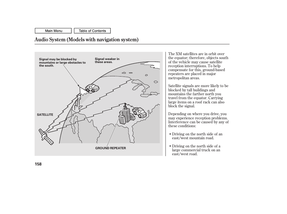 Audio system (models with navigation system) | HONDA 2010 Civic Sedan User Manual | Page 161 / 387