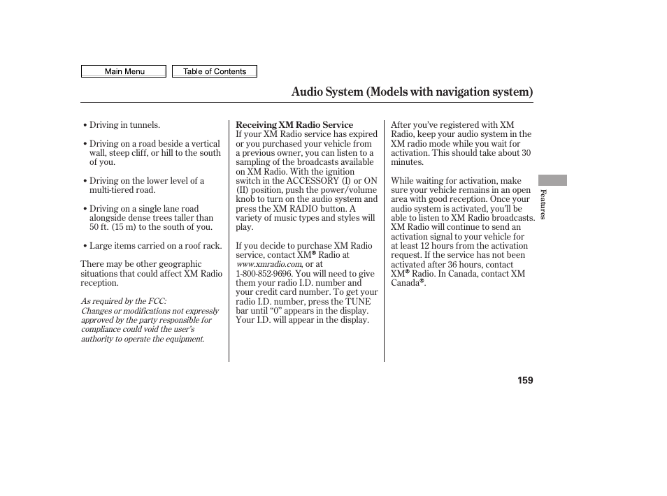 Audio system (models with navigation system) | HONDA 2010 Civic Sedan User Manual | Page 162 / 387