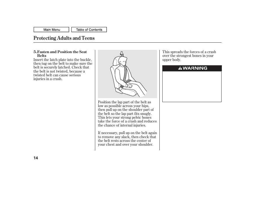 Protecting adults and teens | HONDA 2010 Civic Sedan User Manual | Page 17 / 387