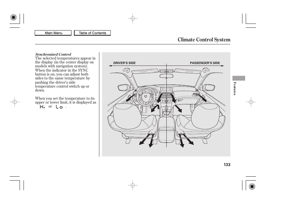 Climate control system | HONDA 2010 Accord Coupe User Manual | Page 136 / 404