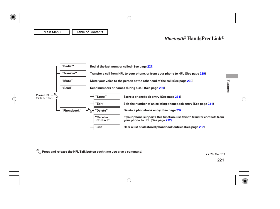 Handsfreelink, Bluetooth, 2010 accord coupe | HONDA 2010 Accord Coupe User Manual | Page 224 / 404