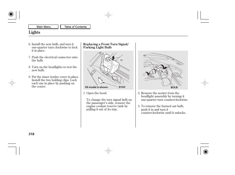 Lights | HONDA 2010 Accord Coupe User Manual | Page 321 / 404