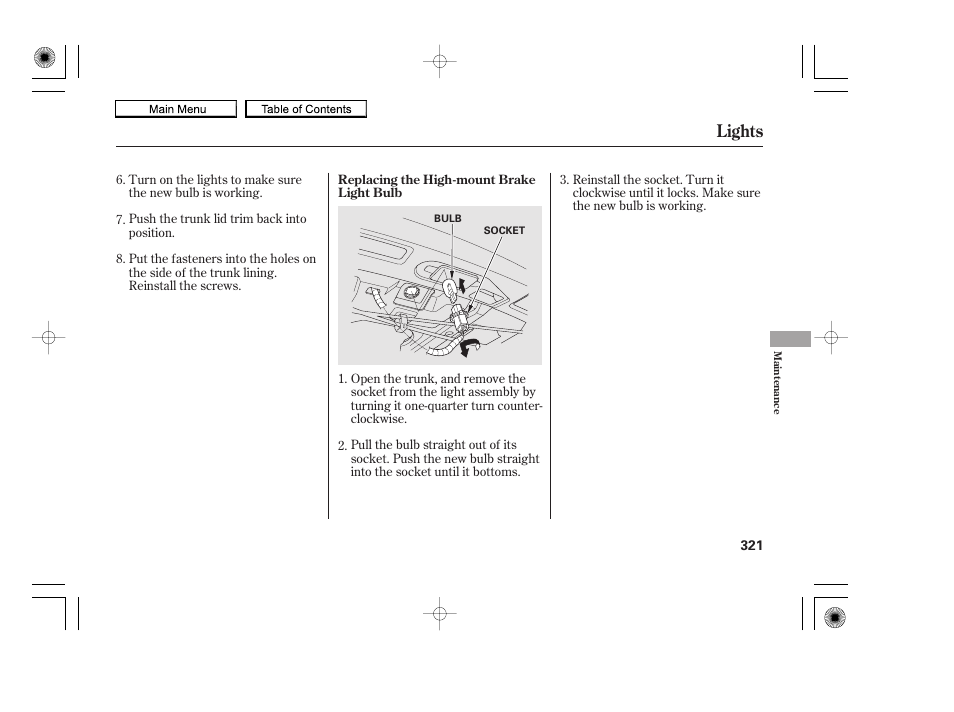 Lights | HONDA 2010 Accord Coupe User Manual | Page 324 / 404