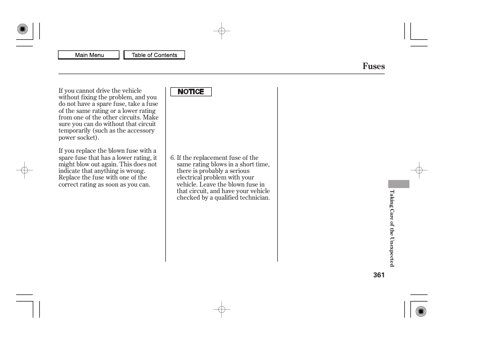 Fuses, 2010 accord coupe | HONDA 2010 Accord Coupe User Manual | Page 364 / 404