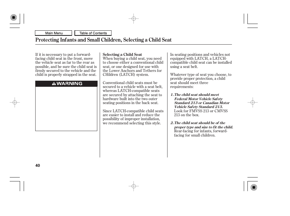 HONDA 2010 Accord Coupe User Manual | Page 43 / 404