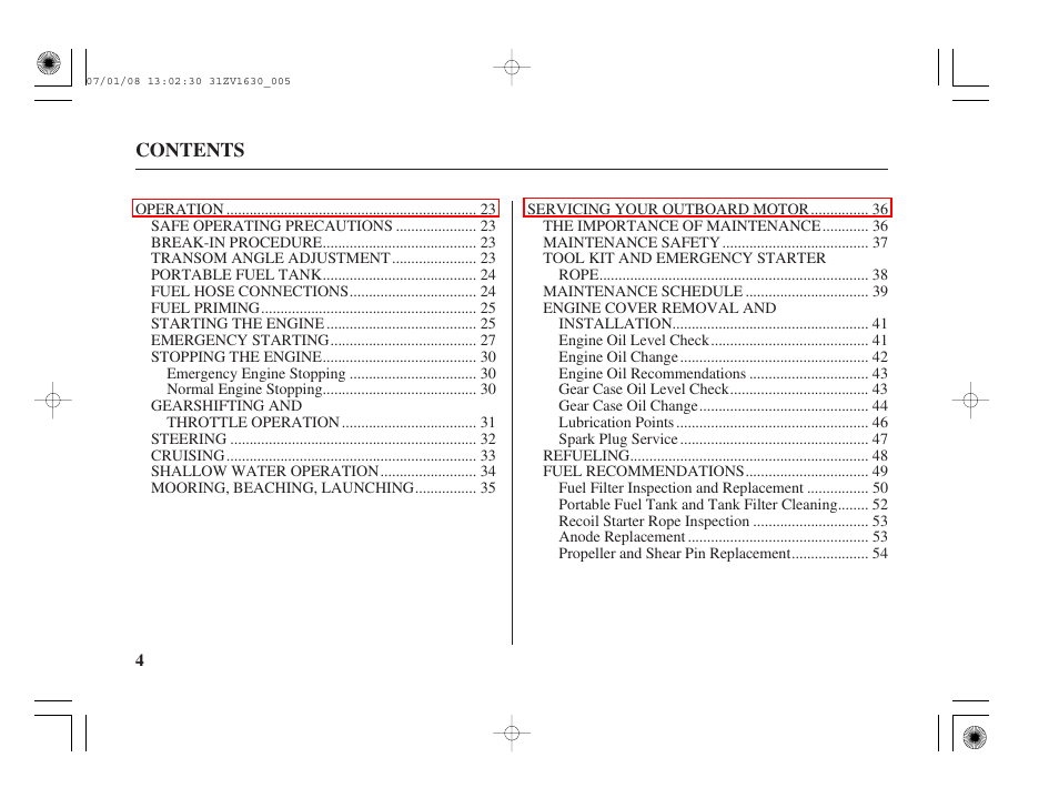 HONDA Outboard Motor BF5A User Manual | Page 6 / 95