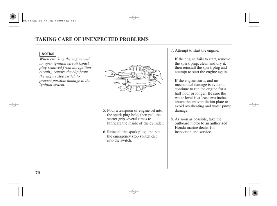 HONDA Outboard Motor BF5A User Manual | Page 72 / 95