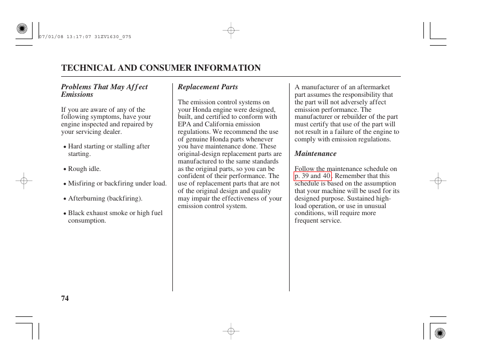 HONDA Outboard Motor BF5A User Manual | Page 76 / 95