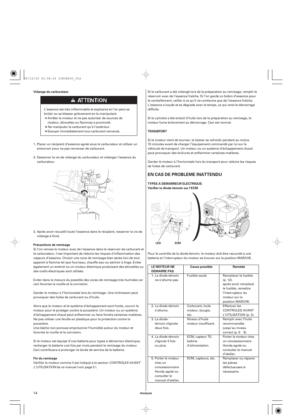 HONDA IGX440 User Manual | Page 38 / 72