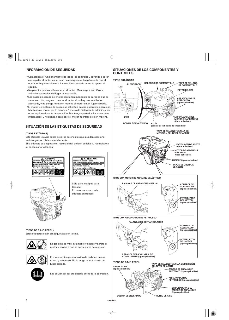 HONDA IGX440 User Manual | Page 50 / 72